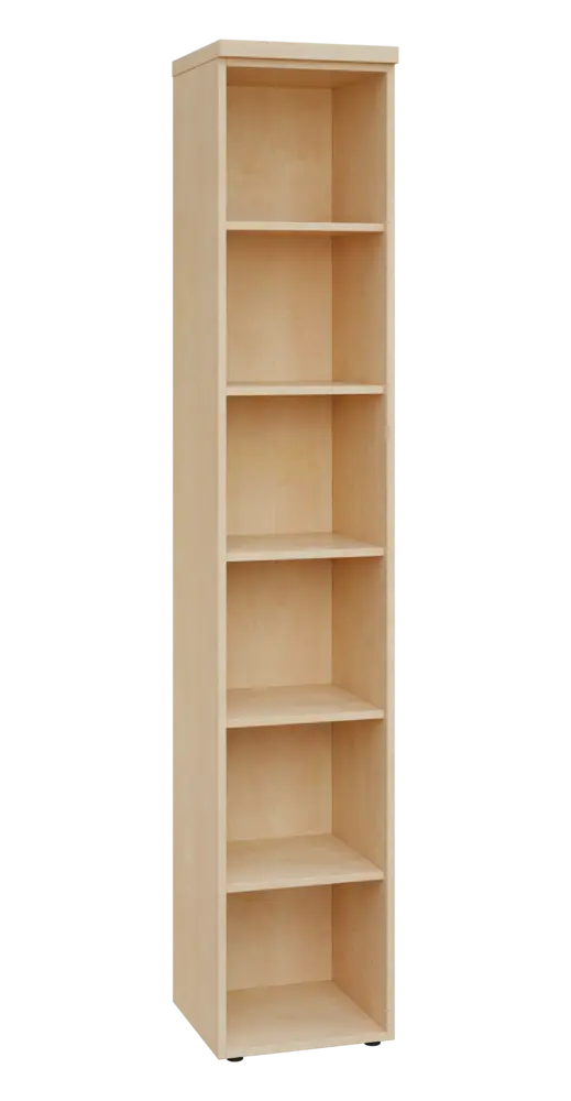 SIN 6 - 4N kancelářská skříň, nika, 2170x400x400, bříza světlá